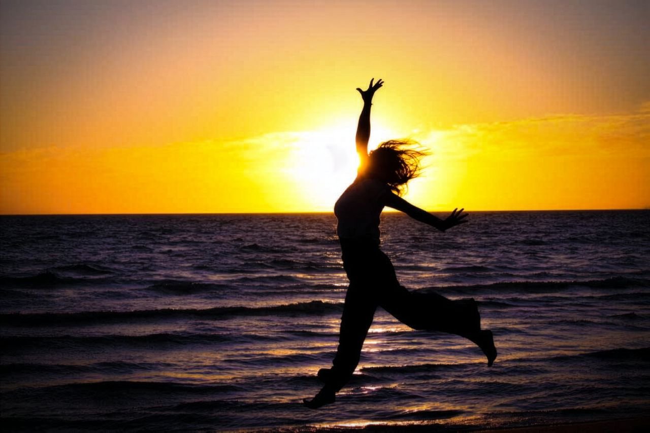 Woman embracing freedom and personal growth
